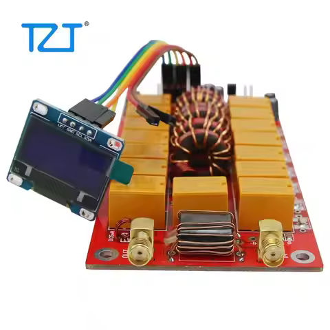 DIY Kits 0.96 Inch ATU100 1.8-50MHz ATU-100 Mini Automatic Antenna Tuner DDC 7x7 Firmware Programmed