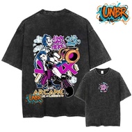 UNBR Arcane De Jinx T Shirt Game Lovers Graffiti Washed T- Arcane Jinx Boom