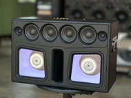 ตู้แบนพาส6.5นิ้วคู่ ดลาง4นิ้ว หน้าอะคริลิค พร้อมใช้งาน สั่งได้ทุกสี