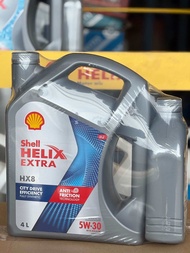 SHELL น้ำมันเครื่องเบนซิน สังเคราะห์แท้ Helix HX8 5W-30 (4/5 ลิตร)