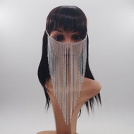 Long Tassel Chain Arabian Face Veil Face Chain Jewelry Cleopatra Veil Tassel Headdress Party Perform