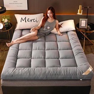 Taiwan Shipping Soft Mattress Soft Mattress Single Mattress Double Mattress Student Single Mattress Camping Mattress Breathable Foldable Mattress Down Velvet Mattress y