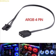 Doublebuy 25CM PVC Line For Corsair  To Standard ARGB 4Pin 5V 4in Adapter Connector