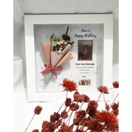 Dried flower in 3D frame | In frame | Bouquet in frame| Wisdua Gift| Flower Frame