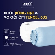 Combo Tencel Sen Da Home Bedding silk pillowcase and pillowcase 70x100 35x100 60x80 solid color, 3D 