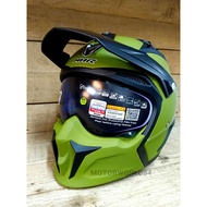 MHR SM890 GRANDE MATT ARMY GREEN SOLID HELMET SM 890 ER6 DUKE FZ150 KR150 CB400 CB250 Z900 ER6N MT15