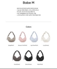 🇰🇷Carlyn Babe bag M size 多色可選  💰599 索繩設計 自由調較肩帶長短✨斜孭 韓國代購