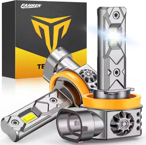 2PCS H11 H9 H8 LED Bulbs,Car Headlights 45000LM 900% True 1:1 Size Perfect Beam Pattern Fog Bulbs,65
