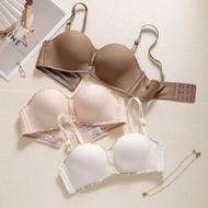 32-38AA Thick Cup 5cm Strapless Push-up Bra Bandeau Non-slip Underwear