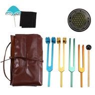 Tuning Fork Set 128Hz 136.1Hz 256Hz 384Hz& Activator for Healing,Sound Therapy Tuning Forks Style 2