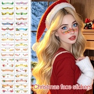 2025 Christmas Face Stickers Colorful Make Up Tattoo Face Party Snowflake Stickers Z1o0