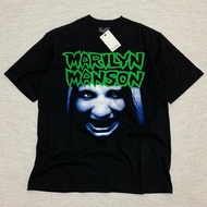 Marilyn Manson Oversized P&B T-Shirt - Vintage Oversized Marilyn Manson T Shirt