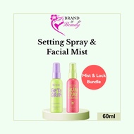 Dazzle Me Facial Mist Spray & Makeup Setting Spray I  Mist & Lock Bundle I For All Skin Type (60ml)