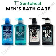 Kose Softymo Men Bath Care - Charcoal/ Cooling Shampoo/ Body Soap/ Men Skin Care/ Body Wash/ Cleanse