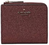 Kate Spade Wallet for Women Shimmy Glitter Boxed Small L-Zip Bifold Wallet, Deep Nova