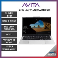Avita Liber V14 NS14A9MYF561 Laptop ( 14 FHD / I5-1135G7 / 8GB / Intel Graphic / 1 Year Warranty )
