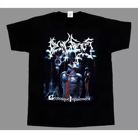 Death Metal Nuclear Rock Dying Fetus Band Washed Old T-Shirt Short Sleeve Loose Men and Women