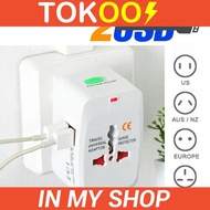 Worldwide Universal International Travel Adapter Charger AdapterPlug Protector Lock UK Converter万能插头