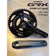 Crankset SHIMANO GRX RX600 2x11s 46-30T Size 165mm 170mm And 172.5mm