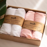 Lembaran Katil Bayi 4 Pek Serasi dengan 4moms MamaRoo Sleep, Regalo Baby Basics Bassinet dan Chicco 