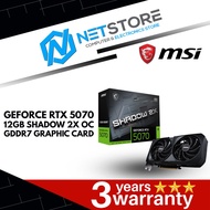 MSI GEFORCE RTX 5070 12GB SHADOW 2X OC GDDR7 GRAPHIC CARD