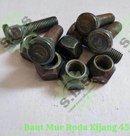 ( 1PC ) Baut + Mur Roda KIJANG PANJANG & PENDEK Baut Roda Kijang Baut Roda Mobil Kijang Baut Roda Mo