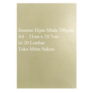 Light Green Jasmine Paper A4 200gsm