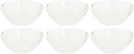 Aderia F-70527 Glass Small Bowl, Clear, Maximum 4.9 x 4.5 x 2.6 inches (12.5 x 11.5 x 6.5 cm), Light