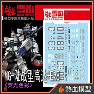 [Hot Blood Model] Snow Flame Water Sticker MG-103 1/100 MG Marine Type Gundam+Ez8 Gundam Model Kits