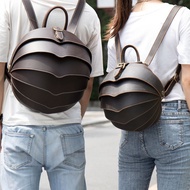 Beetle Genuine Leather Backpack Crazy Horse Leather Men's Bag European and American retro leather me