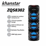 ZQS 8302/8301 SPEAKER KARAOKE/ BLUETOOTH USB /AUX Portable LED Rechargeable Bluetooth Bass Speaker S
