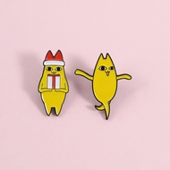 Anime Azumanga Daioh Brooch Pins Cute Mythical Creature Cat Brooch Metal Badges Backpack Accessories