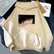 Anime Kakegurui Yumeko Jabami Eyes Japanese Hoodies Men Harajuku Streetwears Sweatshirt Cool Hoody