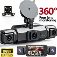 Dash Cam 4Channel 360° Car Camera Black Box 128G Front Left Right Rear View Car DVR Video Recorder G
