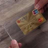 10pcs Transparent PVC Credit Card Holder, Clear, Durable, Compact 9.3x6cm