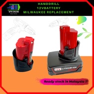 MILWAUKEE M12 Replacement Battery 12V 1.5A /4.0A / 6.0A