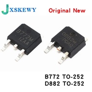10pcs/lot 2SB772 B772 2SB772M B772M 2SD882M 2SD882 D882 D882M TO-252 40V3A SMT transistor