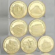 New World Seven Major Travel Coins Lucky Foreign Collectible Coins Great Wall Commemorative Coins Co