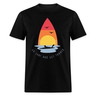 Go Surf And Get Tanned Shirt Surfboard Surfing Sunset T-Shirt