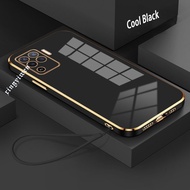 Casing OPPO F17 F19 F19S F15 F17Pro Simple Luxury Solid Color Shockproof Soft Case