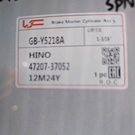 HINO XZU427 BRAKE MASTER PUMP 47207-37052