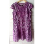 Christmas dress with embroidered lace church/