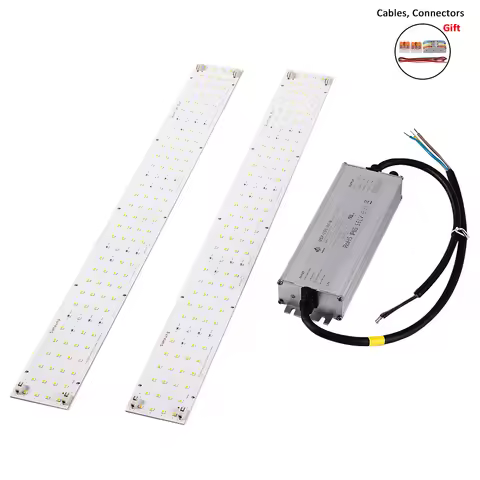 2 Pieces 60W Samsung LM301H Quantum led light Bars Board 510MM Dimmable Driver Juson 120w Power Supp