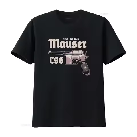 Vintage Mauser C96 T Shirt 1896 1936 Germany Self Loading Pistol Design vintage Washed graphic Versa