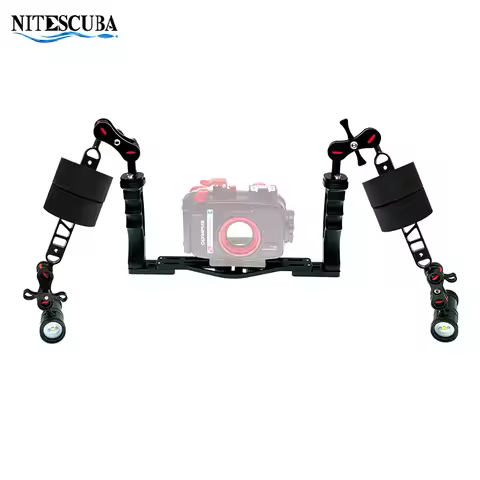 Nitescuba Diving Handle Tray With V20 Diving Video Light Buoyancy Block Combo Kit For Olympus Tg6 Tg