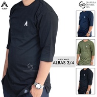 ALBAS Kurta Kaos 'logo' Combed 24s / 3/4 Sleeve Kurta / Premium Kurta