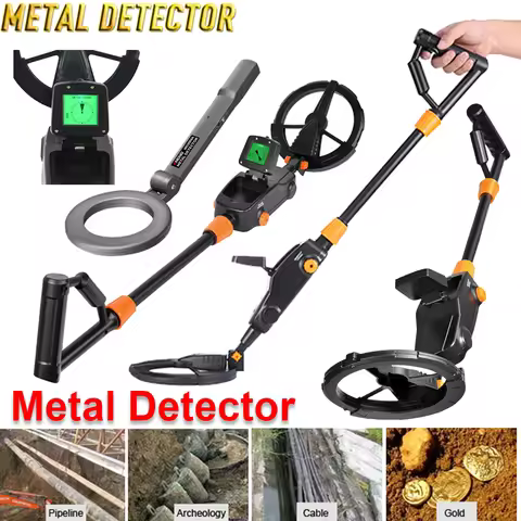 Underground Metal Detector Metal Detector LCD Treasure Gold Digger Sensitive Search Coil Waterproof 