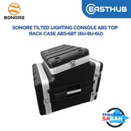 SONORE Professional Tilted Console Rack Case (6U Top, 8U Vertical) for Mixers & Lighting