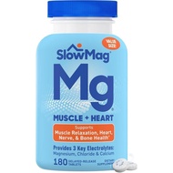 SlowMag&HeartChloridewithCalcium,180Count,SupportsRelaxation,Heart,Nerve&Health,HighAbsorption EIC8 