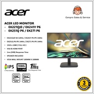ACER MONITOR EK221QJ0 VA 120HZ / EK241Y P6 IPS 144HZ /EK251Q P6 IPS 144HZ / EK271 P6 IPS 144HZ
